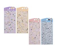 Adesivi per animali 3D - Set di decorazioni in schiuma di panda per cani e gatti | Adesivi per diario del telefono portatile | Decorazione fai da te per frigorifero per bottiglie in carta pelab