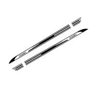 Adesivi per auto 2 pezzi, per accessori Vauxhall Opel Vivaro, camper, strisce laterali per portiere, gonna, grafica, decalcomania in vinile
