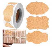 Adesivi Scrivibili Vuoti - 300 Pezzi Etichette Creative Bianche 5x3 Cm, Etichette per Bottiglie Coperchi, Etichettes Adesive per Organizzazione | Pers Dispensa Alimenti Decorazione Bricolage