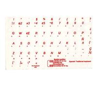 adesivitastiera. it - Pegatinas Letras Teclado español fondo transparente letras rojas