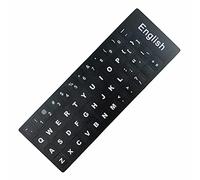 adesivitastiera. it - Pegatinas Letras Teclado USA fondo negro letras blancas