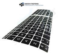 AdesiviTastiera.it - Pegatinas para teclado italiano Apple MAC Book Air/PRO - Negro