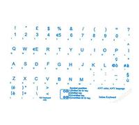 Adesivitastiera.it - Pegatinas para teclado italiano, fondo transparente, letras en azul