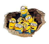 Adesivo Mural Minion pared pared 3D Wall Sticker Camera Bimbi