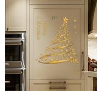 Adesivo Murale Creativo Natalizio, Grandi Adesivi Murali 3d Di Babbo Natale, Per Porte Con Renne, Decorazioni Rimovibili Le Vacanze Invernali, Da Finestra E Frigorifero(#F)