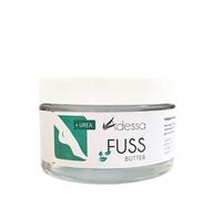 Adessa Mantequilla para pies de piel seca, cuidado intensivo con manteca de karité, manteca de cacao, urea, ácido salicílico, eucalipto y menta, 100 ml
