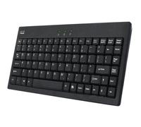 Adesso Akb-110B - Teclado (Usb+Ps/2, Qwerty, Negro, Fcc, Ce. Rohs, IBM, Pentium II, 0 - 50 °C)