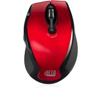 Adesso iMouse M20R - Ratón (mano derecha, Óptico, RF inalámbrico, 800 DPI, Negro, Rojo)