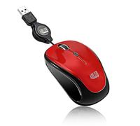 Adesso iMouse S8 ergonómico - Ratón óptico USB retráctil