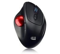 Adesso iMouse T30 - Ratón (mano derecha, Trackball, RF Wireless, 4800 DPI, Negro, Rojo)