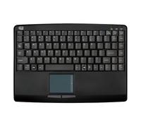 ADESSO Slim Touch Mini Keyboard with Built in Touchpad (Black), USB, QWERTY, 12.7 mm, 209.5 mm, 298.4 mm, Windows VISTA/XP/2000
