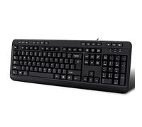 Adesso Teclado USB multimedia con 3 concentradores