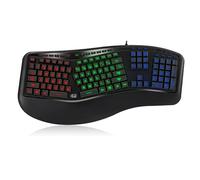 Adesso Tru-Form 150 - Teclado (USB, Universal, Universal, Estándar, Curvo, Negro)