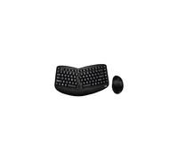 Adesso WKB-1150CB Teclado RF inalámbrico QWERTY Inglés Negro - Teclados (Inalámbrico, RF inalámbrico, Teclado de Membrana, QWERTY, Negro, Ratón Incluido)