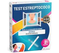 ADESTE Test Estreptococo Garganta Niños y Adultos - Streptococcus Test con Certificación CE en Alemania, fabricado en Francia. Paquete de 2 tests