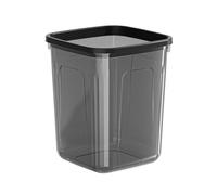 ADESUGATA 20L Cubo de basura transparente, cubo de basura de plástico, papelera con anillo prensado de gran capacidad, apto para uso doméstico, en la cocina y en la oficina.