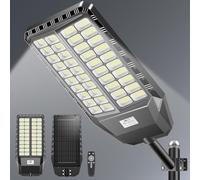 Adewalk 9000W Farolas Solares Exterior Potente con Mando a Distancia, Impermeable IP66 Luz Led Farola Solar Exterior con Sensor de Movimiento for Roads, Yardas, Garden