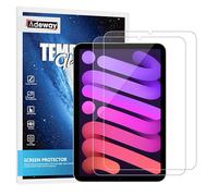 Adeway 2 Pack Protector de Pantalla para iPad Mini7(A17 Pro,2024)&Mini6 (2021,6th),8.3 Pulgadas de Vidrio Templado,Resistente a Rasguños,Visualización Clara,Compatible con Apple Pencil