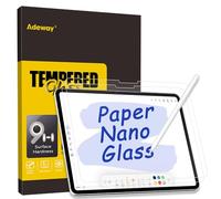Adeway Protector de Pantalla para iPad Pro 13 pulgadas (2024,M4,7ªgeneración),[Vidrio templado y sensación de papel]-para tomar notas y dibujar como en papel,anti-reflejos,fácil instalación,2 unidades