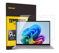Adeway Protector de pantalla Surface Laptop de 13 pulgadas (2025), vidrio templado ultrafino, alta sensibilidad al tacto, antiarañazos, fácil instalación, compatible con fundas, paquete de 2.