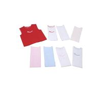 ADF Camisa de buena suerte para recién nacido, 100% algodón, fabricada en Italia, Rosa, 74-78 cm