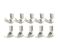 Adfaga 10 piezas de máquina de coser industrial Presser MT18 Presionador de automóvil plano de acero inoxidable PARTE DE REEMPLACIÓN DE REEMPLACIÓN UNIVERSAL DURAL