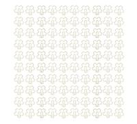 Adfaga 100 clips de papel decorativos con forma de color dorado, metal fuerte, suministros de oficina, lindos clips de planificación para estudiantes, profesores, profesionales, cl