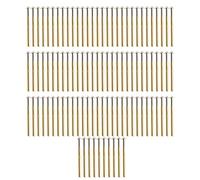 Adfaga 100 pines de sonda con resorte P156E sondas de prueba de cabeza cónica para pruebas de placas de circuito PCB componentes electrónicos material de latón 2,36 mm de diámetro