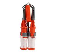 Adfaga 2 púas de Seguridad para Pesca en Hielo de Alta Resistencia con Silbato de Emergencia, Equipo de Supervivencia de Invierno para entusiastas del Aire, plástico ABS, Construc (Cuerda Blanca)