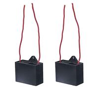 Adfaga 2 uds condensador de ventilador de techo componente de arranque 2 cables 25UF 14cm longitud del cable CBB61 250VAC
