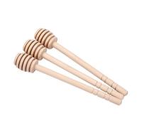 Adfaga 24 palillos de madera natural para miel, utensilios de cocina para rociar jarabe de miel, chocolate, caramelo en pan, postres, superficie lisa y segura, varillas agitadoras (15 seis espacios)