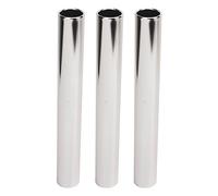 Adfaga 3pcs Aluminio Aley Track Field Relay Batones Professional Equipo de Carrera de Peso Ligero Duradero para Eventos de Carrera al Aire y Carreras de relevos de Estudiantes esc (Plata)