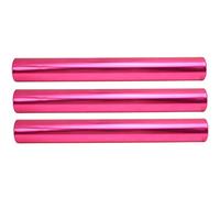 Adfaga 3pcs Aluminio Aley Track Field Relay Batones Professional Equipo de Carrera de Peso Ligero Duradero para Eventos de Carrera al Aire y Carreras de relevos de Estudiantes esc (Rosa Rojo)
