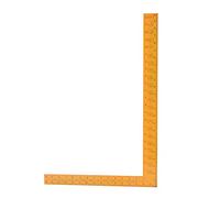 Adfaga 400 mm 600 mm Metal duradero L Cuadrado Regla escuadra de prueba de aluminio profesional Herramienta de medición de alta precisión para carpintería Artesanía en cuero y proy (Amarilla)
