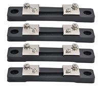 Adfaga 4PCS 50A Derivación de corriente Probador de amperímetro de alta precisión Herramienta de medición Construcción de aleación duradera para laboratorio de pruebas eléctricas U