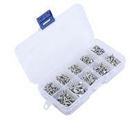 Adfaga 500 piezas M2 Remaches de aluminio sólido Cabeza plana Sujetadores de alta resistencia para proyectos de bricolaje Reparación del hogar Aplicaciones industriales y automotri