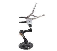 Adfaga Abrazadera de soldadura profesional Helping Hands con brazo articulado flexible Alicates de punta de aguja ajustables y base resistente para reparación de electrónica Fabric
