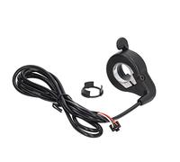 Adfaga Acelerador de bicicleta eléctrica, duradero, de Metal ABS, fácil operación, enchufe SM, acelerador de pulgar para bicicleta eléctrica de 24V, 36V, 48V, 52V, 60V y 72V