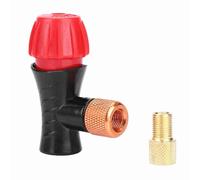 Adfaga Adaptador de Bomba de Bicicleta, inflador de válvula de Doble Cabezal, Herramienta de compresor de Aire portátil con Boquilla giratoria para neumáticos de Bicicleta de Carre