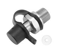 Adfaga Adaptador de conector de válvula de recarga de tanque de CO2 de rosca macho de acero inoxidable 1/8NPT para elaboración casera de refrescos y sistemas de CO2 de acuario