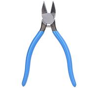 Adfaga Alicates diagonales, Mini alambre de acero de vanadio profesional, puertas de plástico, rebabas, herramienta de corte de cables suaves, mango azul MJL728