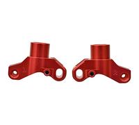 Adfaga Aluminio Aleado Carrier trasero portador de actualización izquierda Accesorios de actualización para Kyosho 4WD Optima Maxima RC Piezas de automóvil Duración resistente Red (Petirrojo)