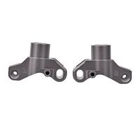 Adfaga Aluminio Aleado Carrier trasero portador de actualización izquierda Accesorios de actualización para Kyosho 4WD Optima Maxima RC Piezas de automóvil Duración resistente Red (Plata)