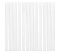 Adfaga Barras de pegamento termofusibles profesionales para extensiones de cabello 12 barras de pegamento adhesivas fuertes para extensiones de cabello para pelucas herramientas de (Blanca)