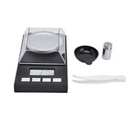 Adfaga Báscula digital de bolsillo 500 g x 0,01 g Báscula electrónica de joyería de alta precisión con función de tara Conversión de 8 unidades para alimentos de cocina Pantalla LC
