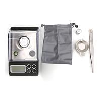 Adfaga Báscula digital profesional de miligramos, minibáscula electrónica de joyería de alta precisión de 0,001g con pantalla LCD para ingredientes alimentarios en polvo de oro, di (20g/0,001g)