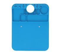 Adfaga Base de silicona para microscopio, alfombrilla de microsoldadura multifuncional antiestática resistente al calor para reparar placas base electrónicas y mantenimiento de tel