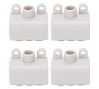 Adfaga Bloque de terminales divisor principal de alta potencia 4PCS Conector de cableado industrial en forma de T Conductor de latón 400V 60A para interruptor de luz de techo (Uno dentro, dos fuera