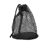 Adfaga Bolsa de Almacenamiento para Pelotas de Golf, Bolsa de Nailon de Doble Malla de Primera Calidad para Que los golfistas lleven 12 Pelotas, Color Negro, 12x14cm, Ligera y Dura