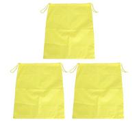 Adfaga Bolso de Zapatos Organizador de Almacenamiento de Trajes de Viaje para la Ropa para Ropa Cosmética Ropa de Nylon Tela Amarillo 52.9x44cm Paquete de 3
